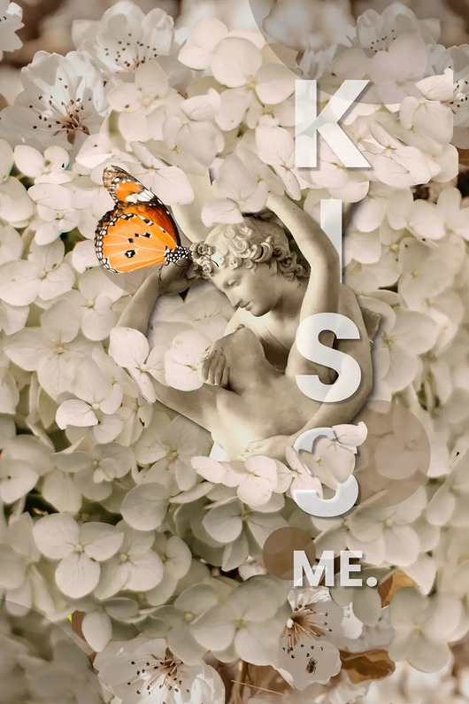 grafiki i ilustracje Plakat, kolaż Kiss Me
