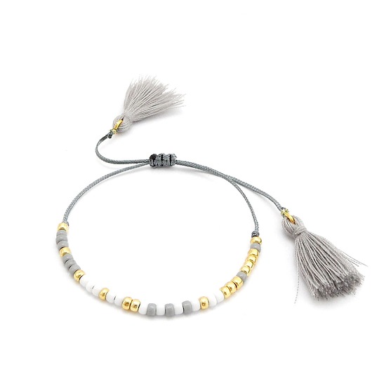 Bransoletka Minimal - Gray Elegance Ilovehandmade