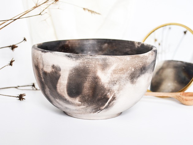 talerze, miski Ceramiczna unikatowy miska handmade, 600 ml