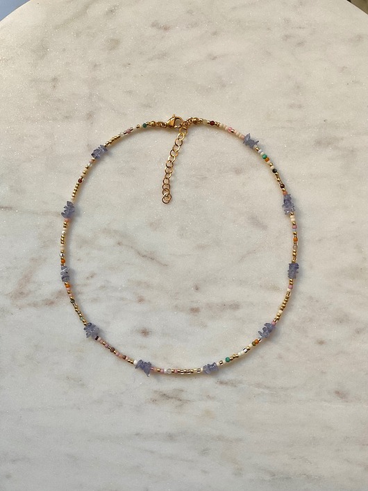 chokery Krótki choker Mix&Match tanzanit