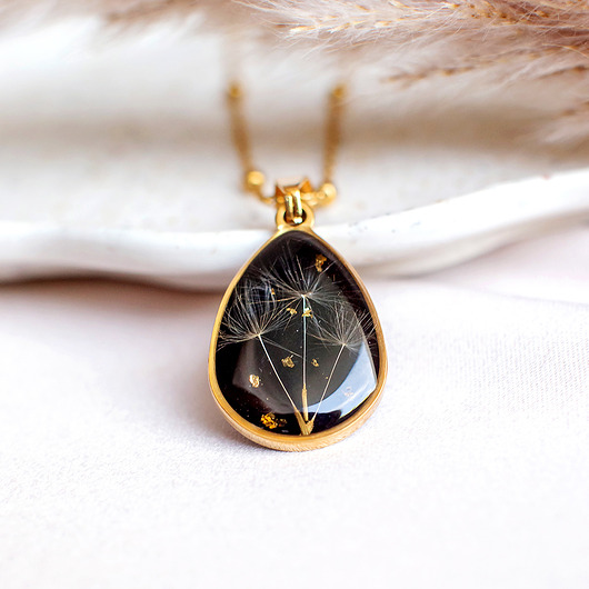 wisiory Wisiorek z rzęsek dmuchawca