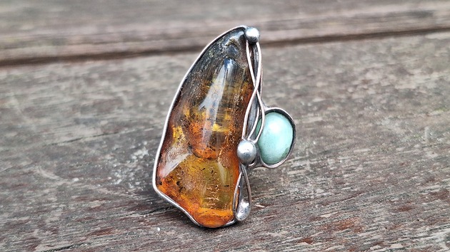 pierścionki - różne Big - pierścionek regulowany