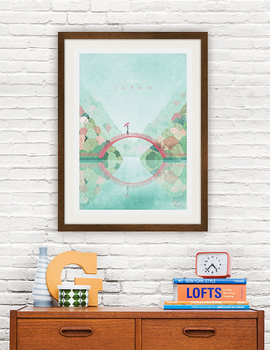 Japonia - vintage plakat 50x70 cm minimalmill