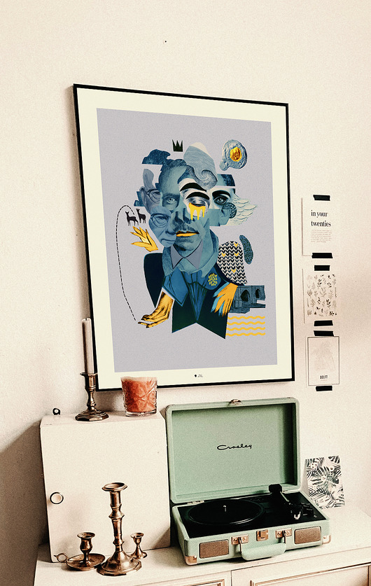 Plakat Art duet Dorota Piechocińska ilustraDORA