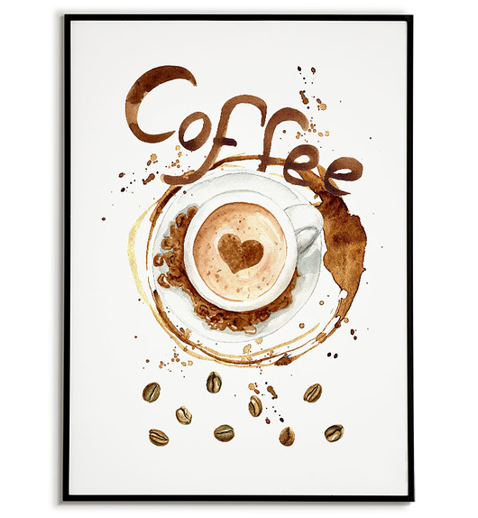 plakaty Plakat z kawą do kuchni / restauracji KAWA coffee