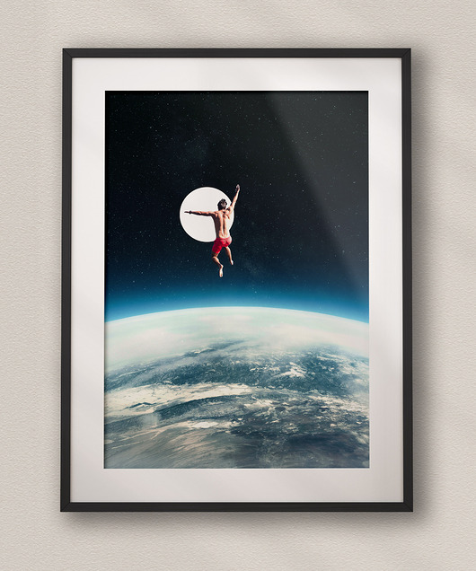 plakaty Plakat minimalistyczny Skaczemy - Kolaż Fine Art