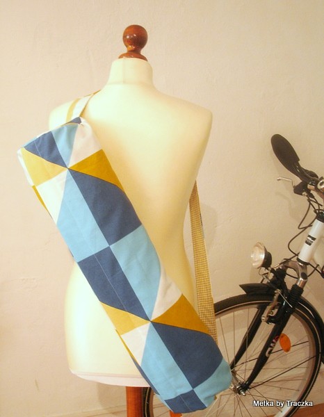 Yoga Bag - blue- unikat metka by traczka
