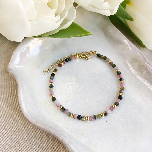 bransoletki z kamieni naturalnych Bransoletka Little Luck Autumn turmalin