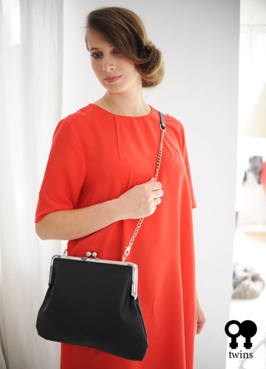 torby na ramię Torebka Czarna Retro Eko