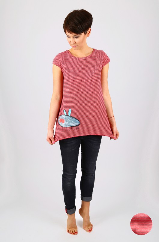 T-shirt z eco nadrukiem FALY MADE IN MEANWHILE