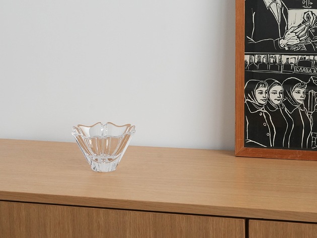 miski i misy Misa Orion, szwedzki design, lata 70, produkcja: Orrefors