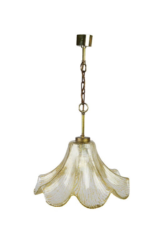lampy wiszące Szklana lampa wisząca, lata 70