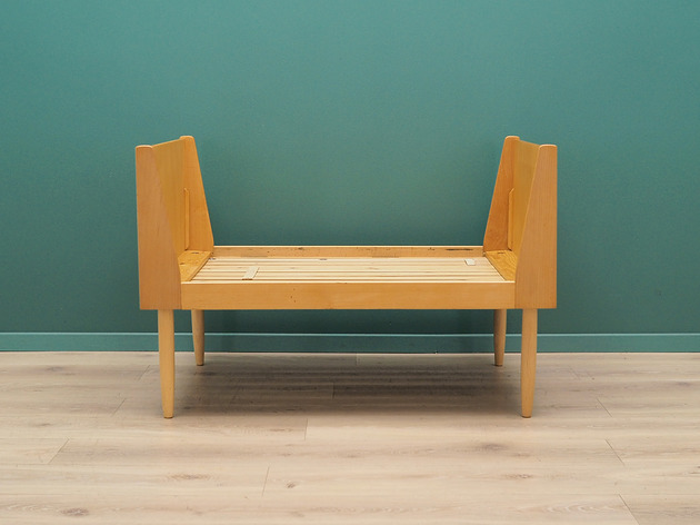 łóżka Łóżko jesionowe, duński design, lata 60