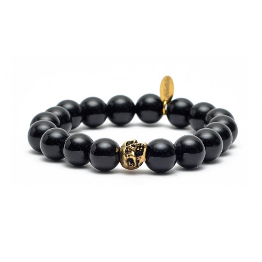 onyx gold skull BibaBiba