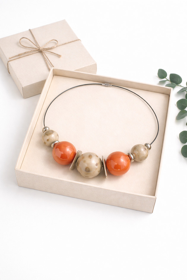 wisiory Wisior naszyjnik z ceramiki