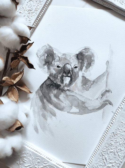 obrazy Akwarela koala