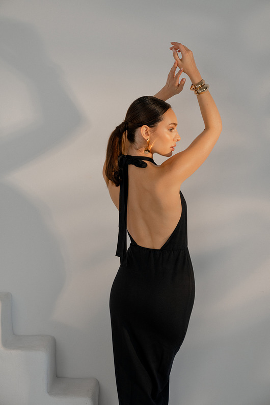 sukienki midi damskie Sukienka IPuerto black