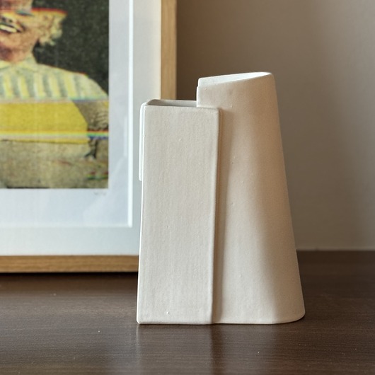 wazony Wazon ceramiczny Biały Deconstructed Vase White
