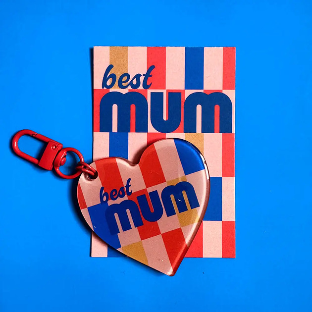 breloki Brelok Serce - Best MUM ever!