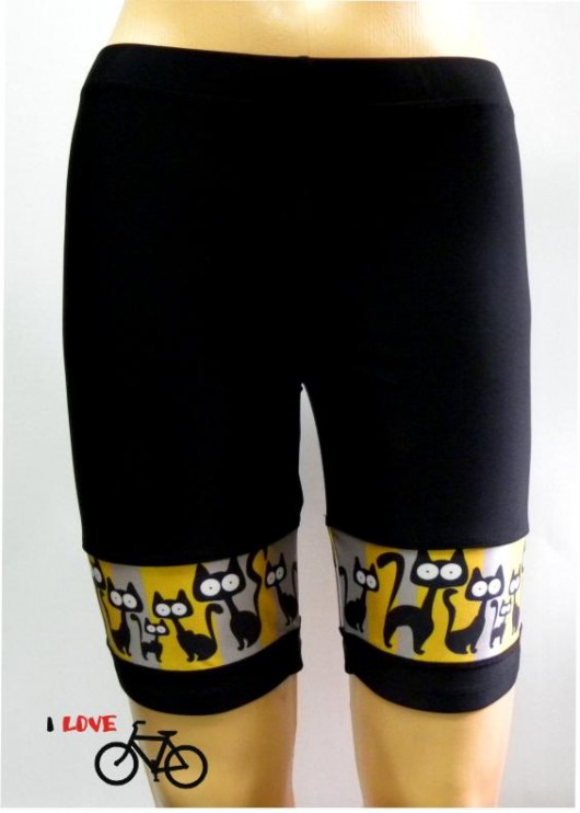 Kolarki,getry na rower z kotami:) Rozmiar S/M Gaul Designs