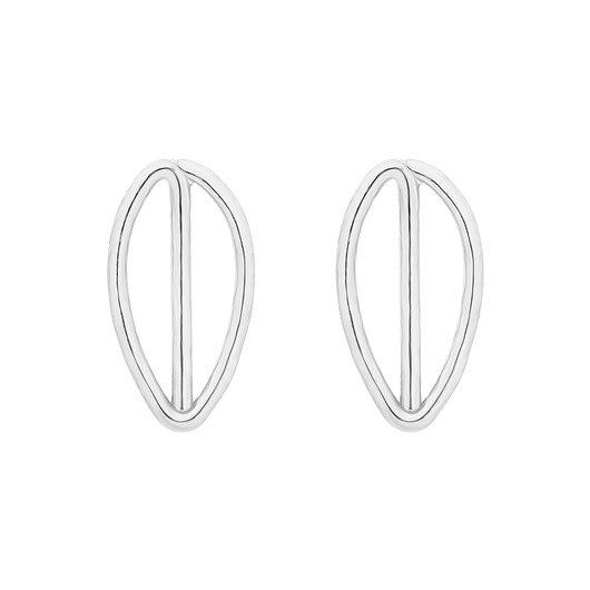 kolczyki srebrne Srebrne kolczyki listeczki