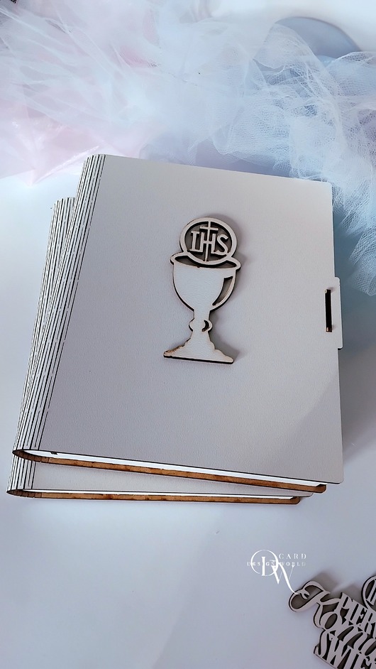 komunia - pozostałe Pudełko na Biblię, pudełeczko na pamiątkę komunijną
