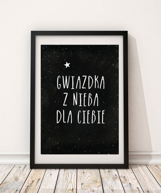 obrazy i plakaty do pokoju dziecięcego Gwiazdka z nieba! A3