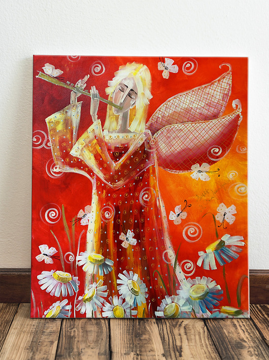 plakaty Plakat Muzyka to pocałunek dla duszy. Giclee