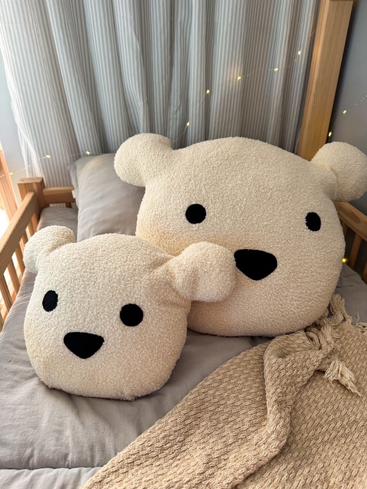 poduszki do pokoju dziecka Poduszka Miś mała ecru