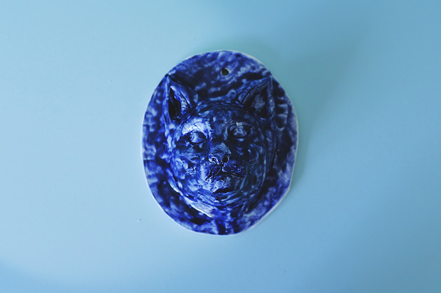 Ceramiczna maska - KOT Clay Republic