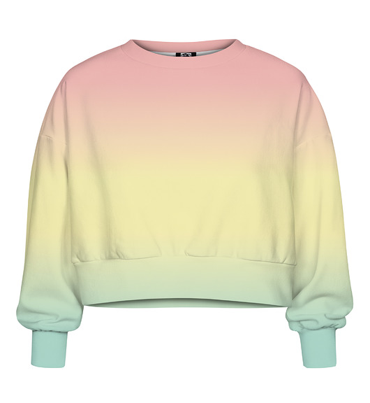 bluza bez kaptura damska DR.CROW Bluza Krótka CROP Ombre Summer