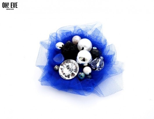 Broszka kobalt OH EVE Handmade Design