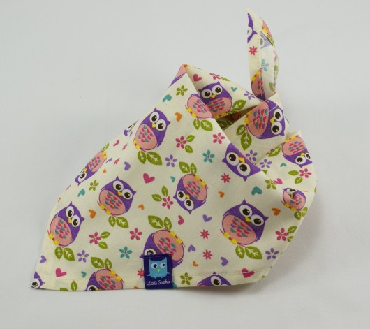 Chustka bandana na szyję, głowę MINI SÓWKI Little Sophie