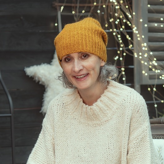 czapki damskie Czapka z alpaki i merynosa