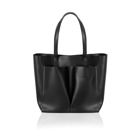 torby na ramię Torba skórzana Xana czarna marki bolsa