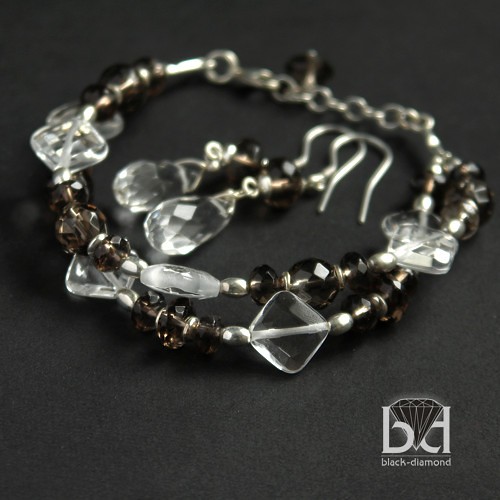 Komplet z Kwarcem Dymnym Black Diamond