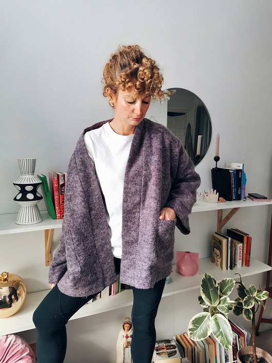 SALE Wełniane kimono z jedwabną podszewką Zwei frauen