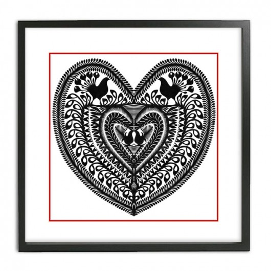 Deep in My Heart  (Folk Cut-Out Art) na ludowo