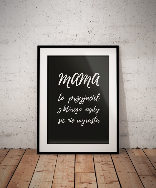 PLAKAT a4 na Dzień Matki Rabarbar Handmade