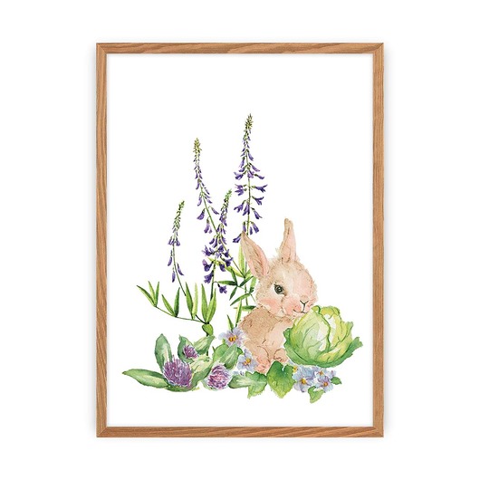obrazy i plakaty do pokoju dziecięcego Obrazek Forest Story Hare 30x40cm