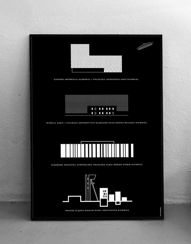 plakaty Katowice  plakat 50x70 cm