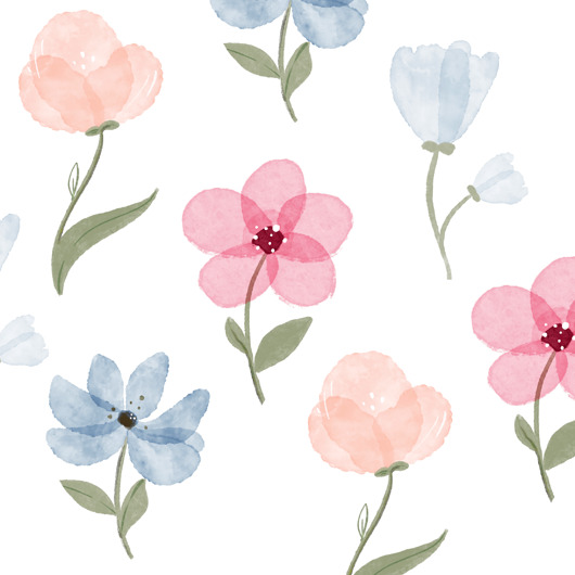 naklejki ścienne do pokoju dziecka Naklejki na ściane Kwiaty, Kwiatki dla dzieci