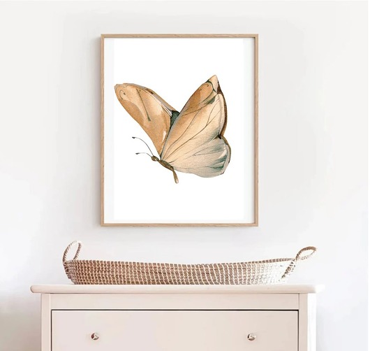 obrazy i plakaty do pokoju dziecięcego PLAKAT dla dziecka motyl akwarela obrazek dziecięcy