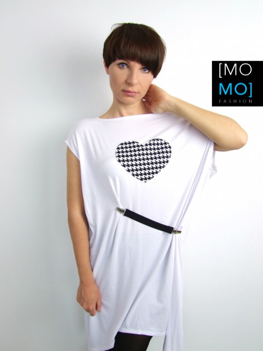 Tunika/ Bluzka/Sukienka Oversize BIAŁA by momo momo fashion