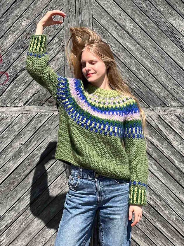 swetry damskie 100% Merino sweter we wzory na drutach
