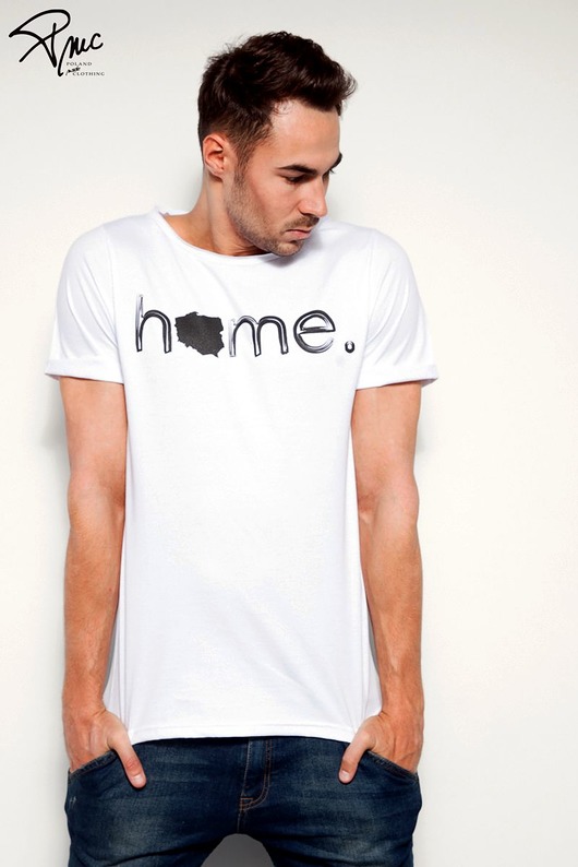 Home White Oversize T-shirt PMC Poland Made Clothing