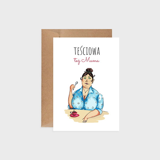 kartki okolicznościowe - wydruki Kartka okolicznościowa, Teściowa