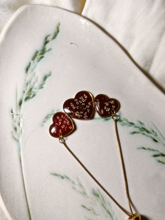 bransoletki z żywicy Bransoletka Trzy Serca