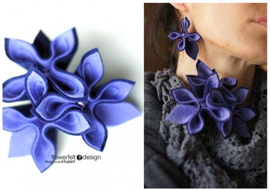 granat z lawendą FlowerFelt Design