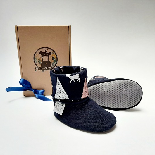 Bambosze z golfem / hand made / jelonki II Mimi Monster